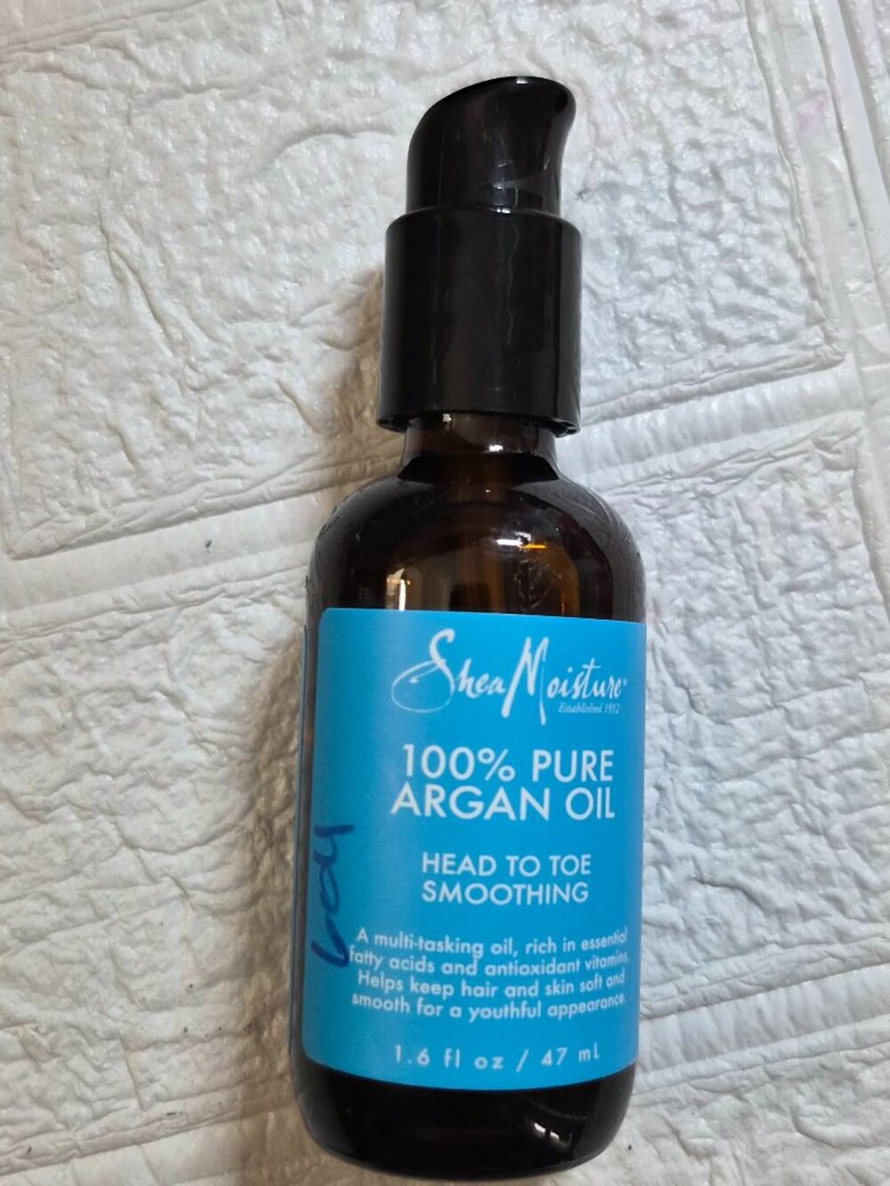 Shea Moisture 100% Pure Argan Oil head-to-toe hair and skin smoothing 1.6fl oz